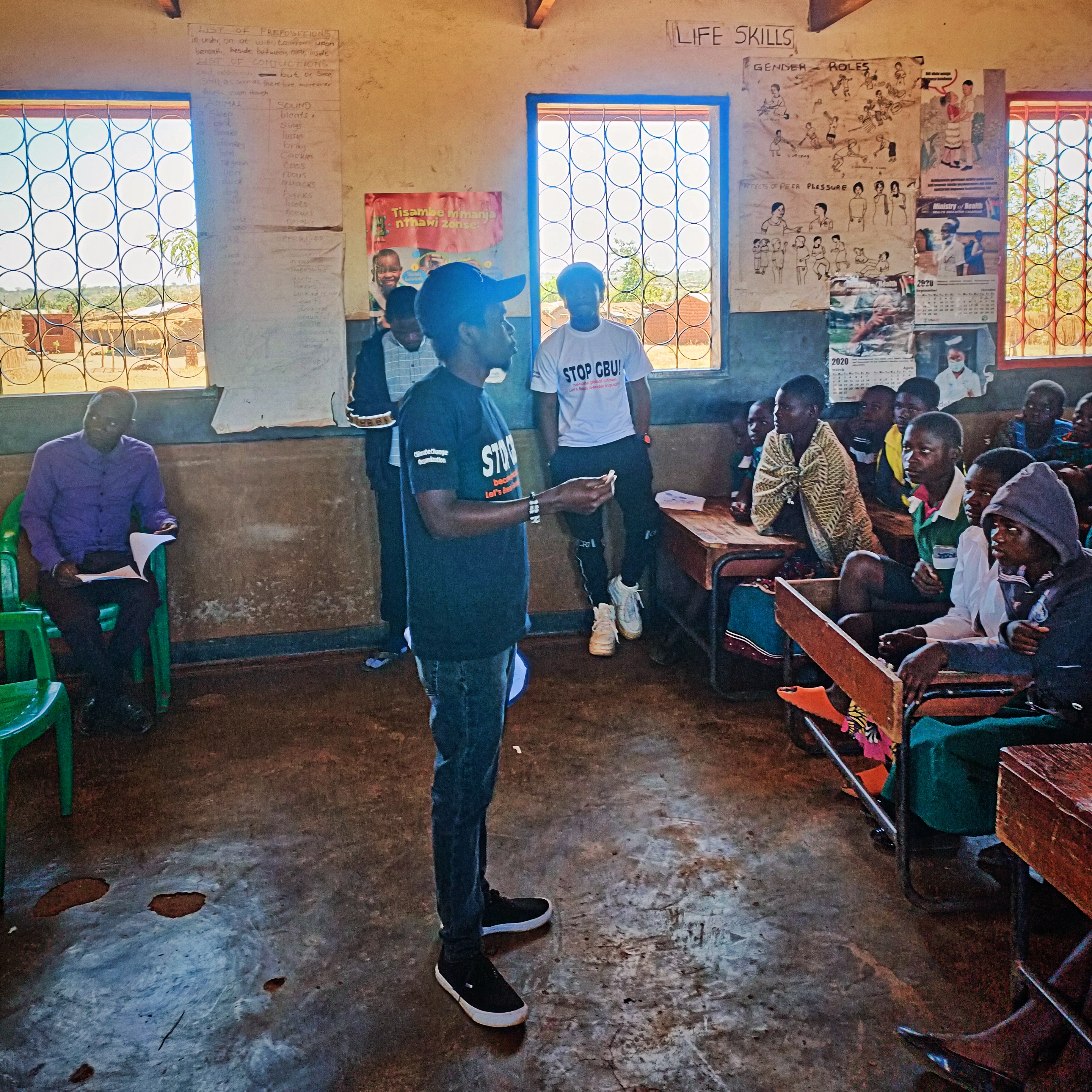 Girls and boys learning together